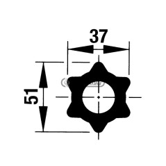 Cámara de aire Star Profile S4 - 51x37 mm Longitud 3000 mm 30533 | NewgardenAgri.com