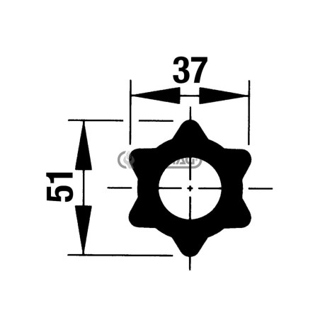 Cámara de aire Star Profile S4 - 51x37 mm Longitud 3000 mm 30533 | NewgardenAgri.com