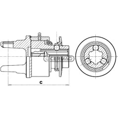 Ruota libera tipo Walterscheid Categoria W2500 Profilo 1"3/8 - Z.6 30328