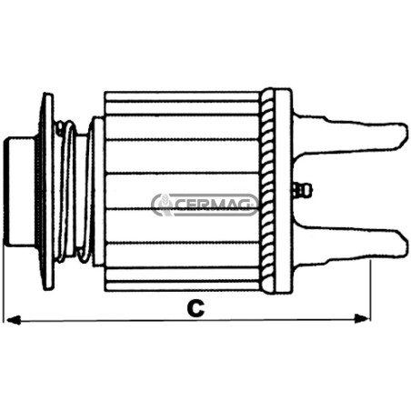 Walterscheid type ratchet limiter Category W2300 Calibration 1200 Nm 30320 Eurocardan