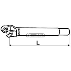 FORCELLA CON TUBO SCANALATO SALDATO (CUNA) 31301 Eurocardan