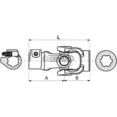 Standard-Einfachgelenkgabeln 1" 3/8 - Z.6 Kategorie 5 31579 Eurocardan