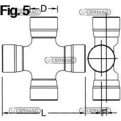 Crociera tipo agricolo industriale Misura 27x81.7 mm 31500 MadeinItaly | NewgardenAgri.com