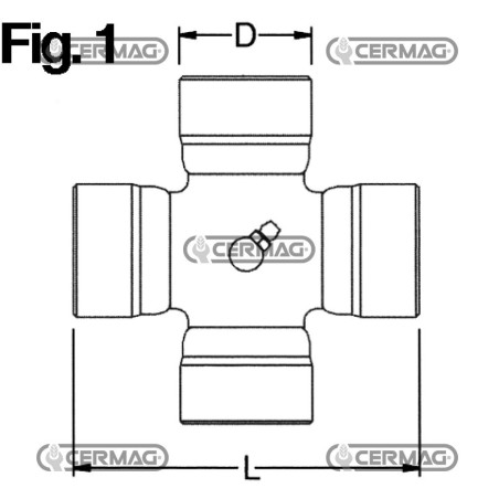 Crociera tipo agricolo industriale Misura 23.84x62.5 mm 31503 MadeinItaly | NewgardenAgri.com
