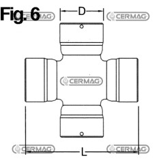 Crociera tipo agricolo industriale Misura 26.98x71 mm 31235 MadeinItaly | NewgardenAgri.com