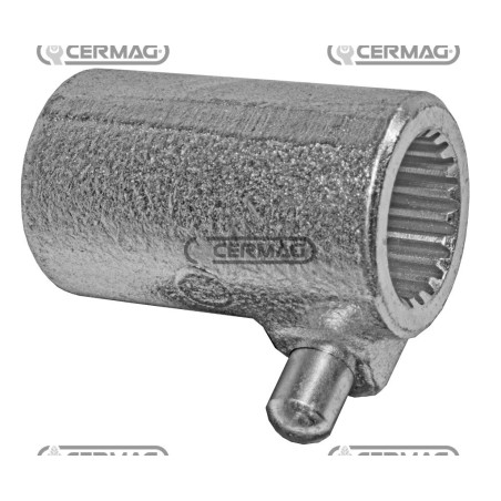 Bussola scanalata con pulsante Profilo 1"3/8-Z.21 30943 | NewgardenAgri.com