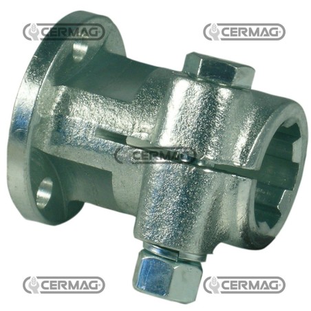 Cubo estriado con brida para bombas Perfil 1"3/8-Z.6 30516 | NewgardenAgri.com