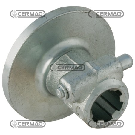 Mozzo scanalato con flangia e pulsante Profilo 1"3/8-Z.6 30519 | NewgardenAgri.com