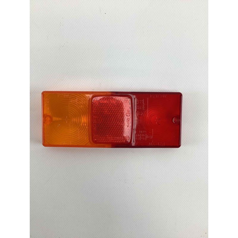 Rodovetro destro e sinistro in plastica colore rosso arancio 35106