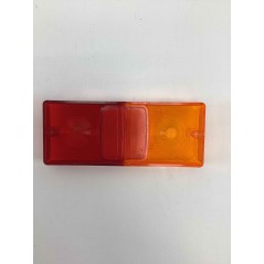 Lunette arrière gauche et droite en plastique couleur rouge orange 35106