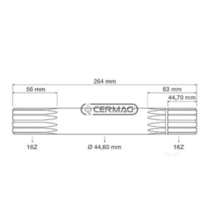 Clutch Engagement Shaft PDF 65470 Made in Italy