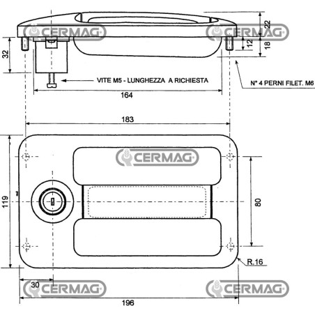 Universalgriff mit Schlüssel 62102