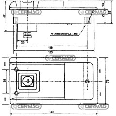 MANGO EXTERNO UNIVERSAL EMPOTRABLE PARA TRACTORES 62721
