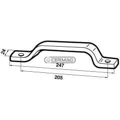 Asa de agarre universal negra 62118