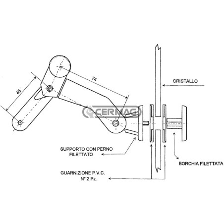 Deflektorgriff rechts 63097