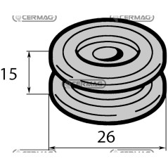 Gommino protezione vetro 62095