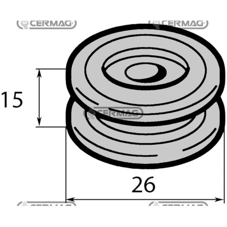 Gommino protezione vetro 62095