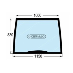 Vitre avant fixe 82002183C | NewgardenAgri.com