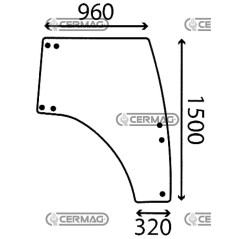 vitre pour Landini LA4218158M3 | NewgardenAgri.com